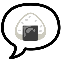 Rice ball and Speech balloon