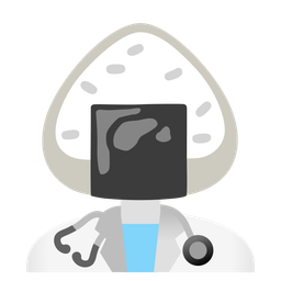 Rice ball and Stethoscope