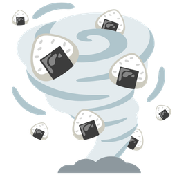 Rice ball and Tornado