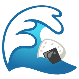 Rice ball and Water wave