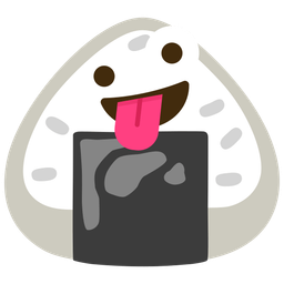 Rice ball and Zany face