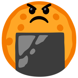 Rice cracker and Angry face