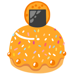 Rice cracker and Birthday cake