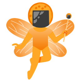 Rice cracker and Butterfly