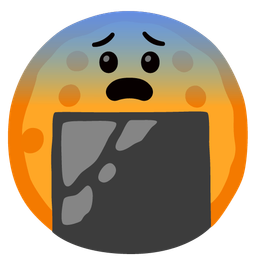 Rice cracker and Fearful face