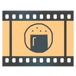 Rice cracker and Film frames
