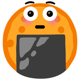 Rice cracker and Flushed face