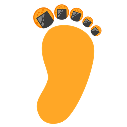 Rice cracker and Footprints