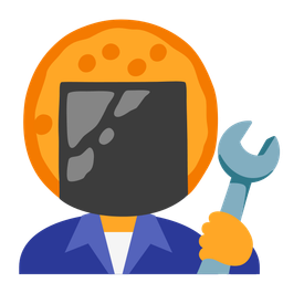 Rice cracker and Hammer and wrench