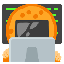 Rice cracker and Laptop