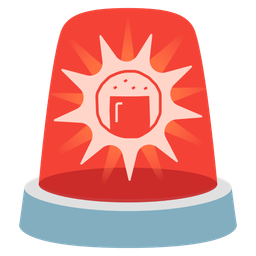 Rice cracker and Police car light