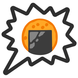 Rice cracker and Right anger bubble