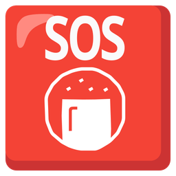 Rice cracker and SOS button