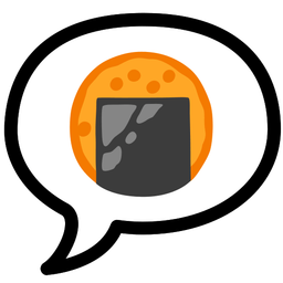 Rice cracker and Speech balloon