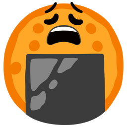 Rice cracker and Weary face