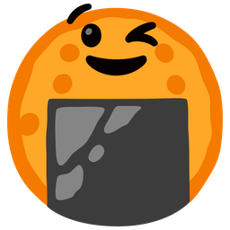 Rice cracker and Winking face