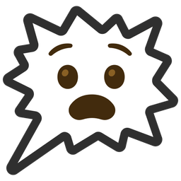 right anger bubble and anguished face