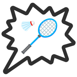 right anger bubble and badminton