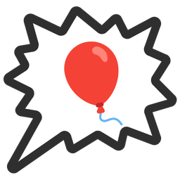 right anger bubble and balloon