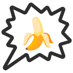 right anger bubble and banana