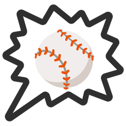 right anger bubble and baseball