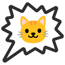 right anger bubble and cat face