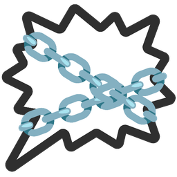 right anger bubble and chains