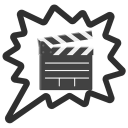 right anger bubble and clapper board