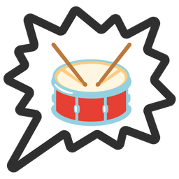 right anger bubble and drum