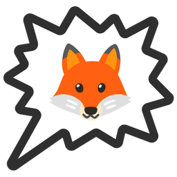 right anger bubble and fox