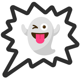 right anger bubble and ghost