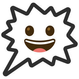 Right anger bubble and Grinning face