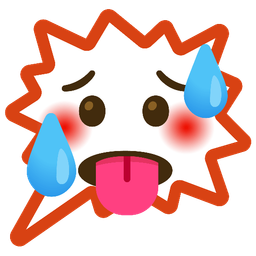 right anger bubble and hot face