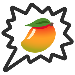 right anger bubble and mango