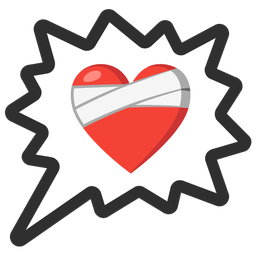 right anger bubble and mending heart