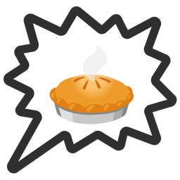 right anger bubble and pie