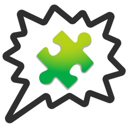 right anger bubble and puzzle piece