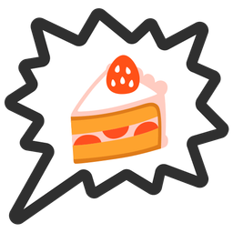 right anger bubble and shortcake