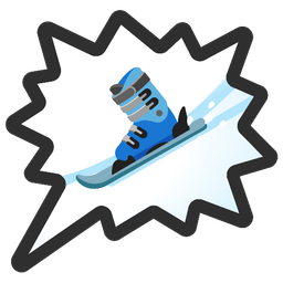 right anger bubble and skis