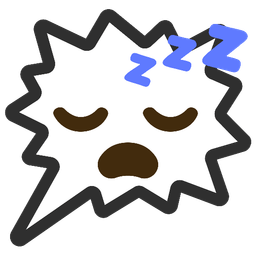 right anger bubble and sleeping face