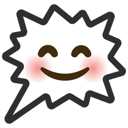 Right anger bubble and Smiling face with smiling eyes