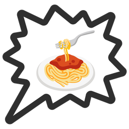 right anger bubble and spaghetti