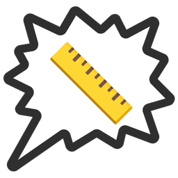 right anger bubble and straight ruler