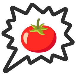 right anger bubble and tomato