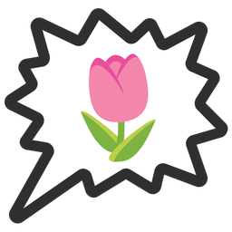 right anger bubble and tulip