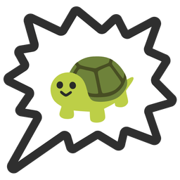 right anger bubble and turtle