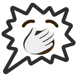 right anger bubble and yawning face