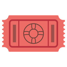 ring buoy and admission tickets
