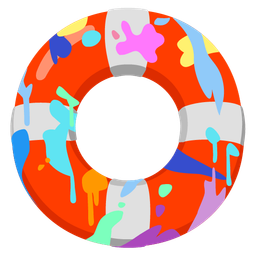 ring buoy and artist palette