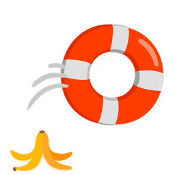 ring buoy and banana